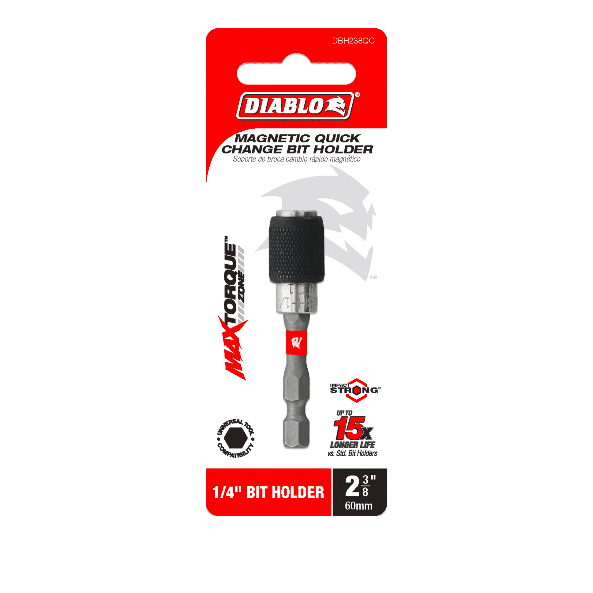 Diablo Tools DBH238QC 2-3/8" Magnetic Quick Change Bit Holder - Edmondson Supply