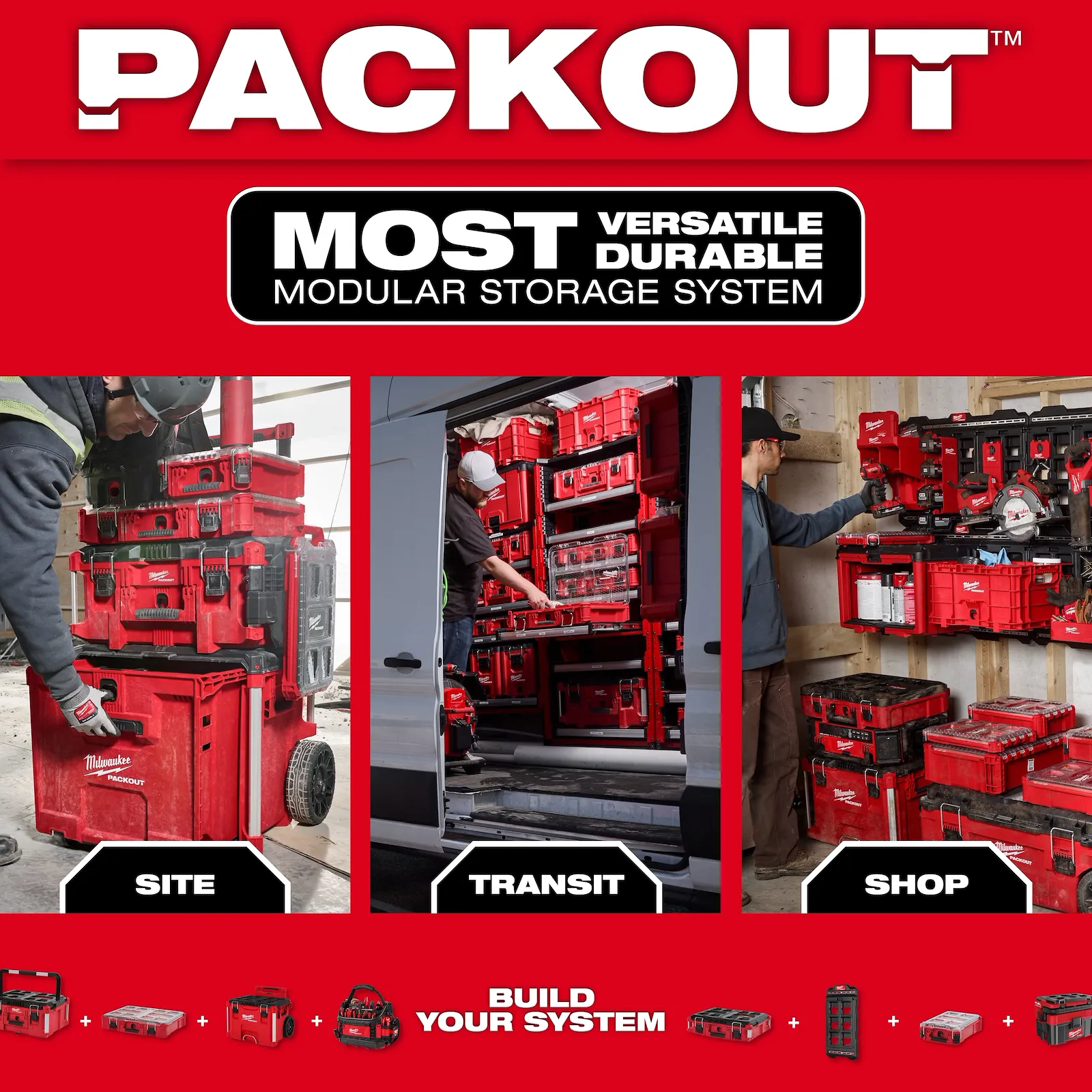 Milwaukee 48-22-8425 PACKOUT™ Large Tool Box - Edmondson Supply