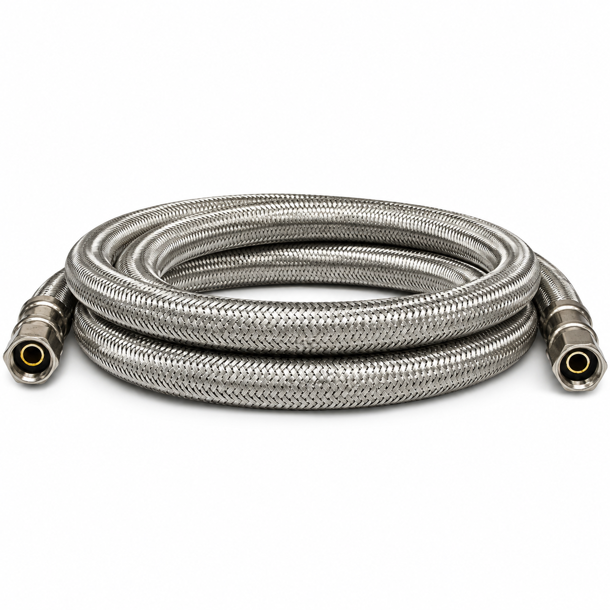 Kissler 88-6060 Braided Stainless Steel Ice Maker Connector, 1/4" x 1/4" x 60" -Edmondson Supply