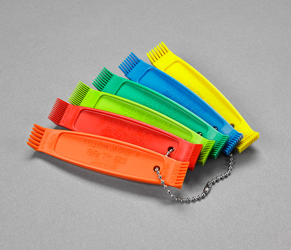 Yellow Jacket 61158 Ergonomic Air Conditioner Fin Combs by FinFix (Set of 6) - Edmondson Supply