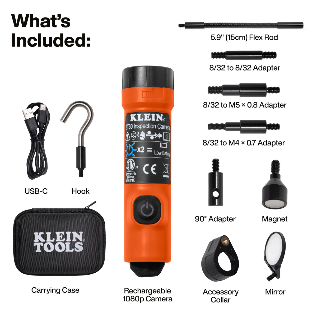 Klein Tools ET30 Compact Wireless Inspection Camera - Edmondson Supply