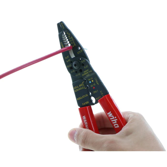 Wiha Tools 57814 Classic Grip Wire Combination Strippers/Crimpers Cutters 8.25" - Edmondson Supply