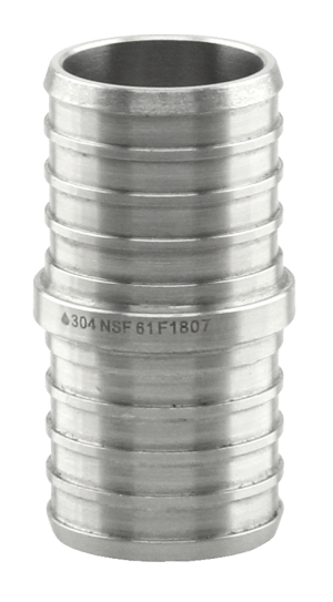 Boshart SSPEX-C07 3/4" Stainless Steel PEX Crimp Coupling - Edmondson Supply