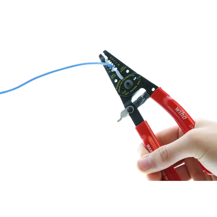 Wiha Tools 57810 Classic Grip Wire Strippers Cutters 7.25" - Edmondson Supply