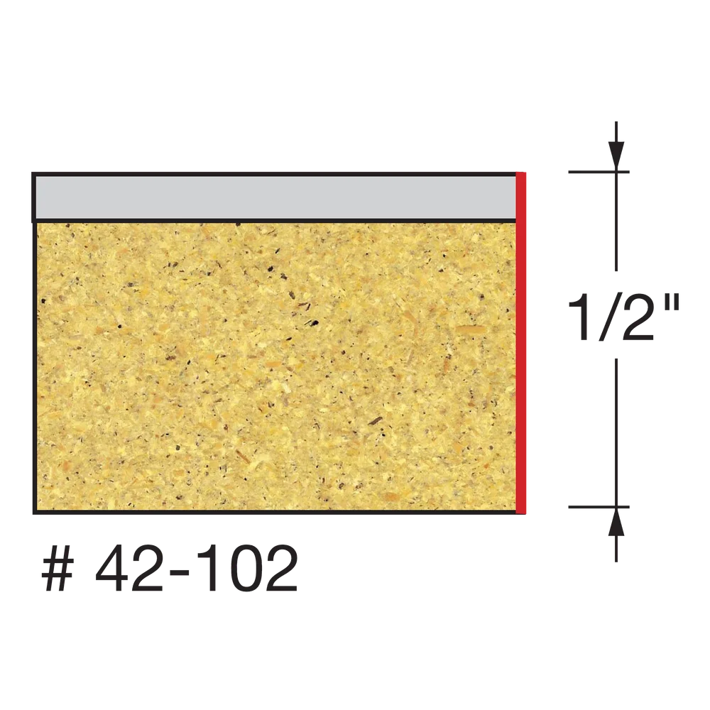 Freud 42-102 3/8" Bearing Flush Trim Bit (Carbide Height: 1/2") - Edmondson Supply