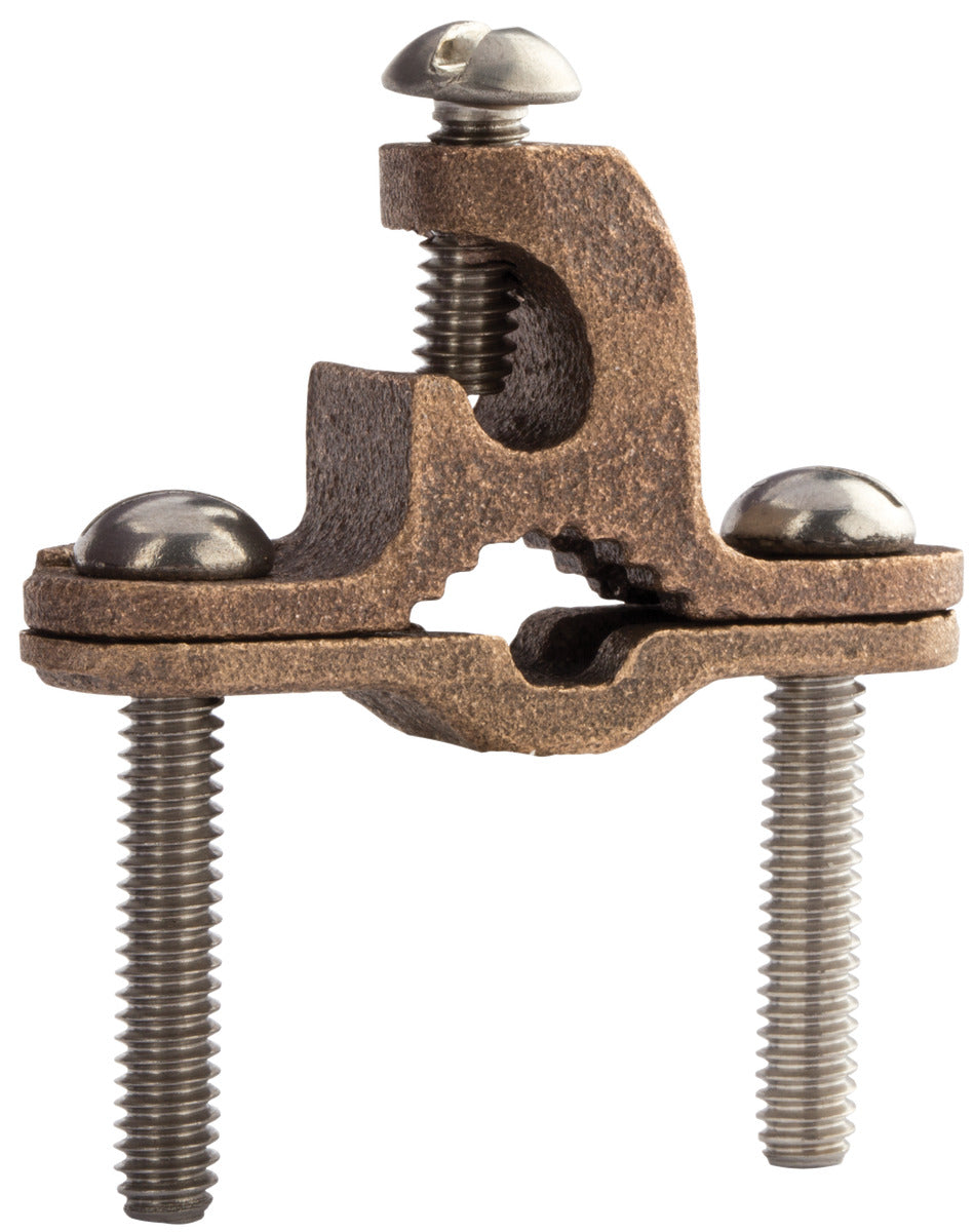 NSI GLC-12DB Heavy Duty Direct Burial Ground Clamps, 1/2″-1″ Pipe, Lay-In Lugs - Edmondson Supply