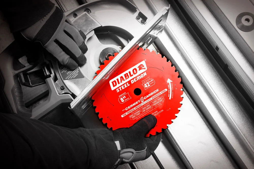 Diablo Tools D0842CF 8" x 42-Teeth Steel Demon Cermet II Saw Blade for Thick Metal - Edmondson Supply