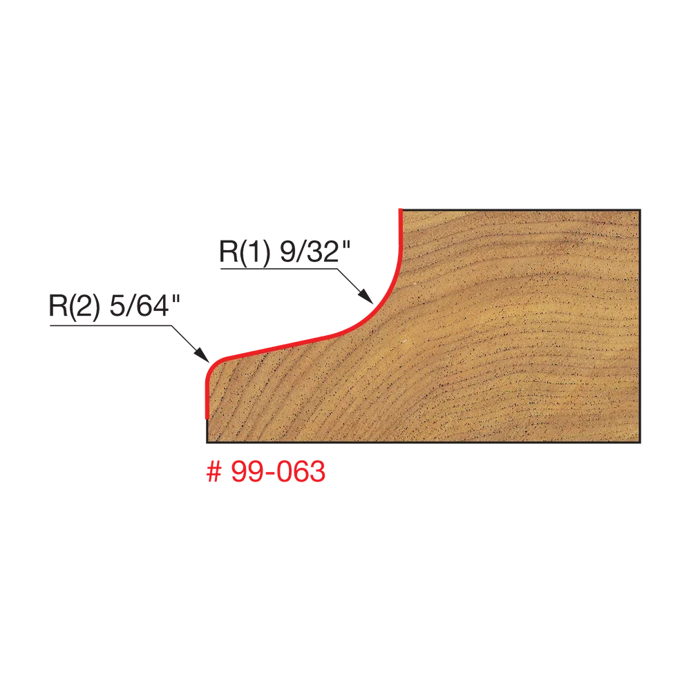 Freud 99-063 1-3/4” No Lip Door Edge Bit - Edmondson Supply