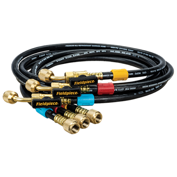 Fieldpiece HR3BM – 5/16″ Mini-Split Ball Valve Hose Set- 3 Pack - Edmondson Supply