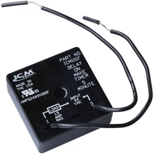ICM Controls ICM101FB 18-30VAC/DC, 5 Min Delay-on-Make Relay Timer - Edmondson Supply