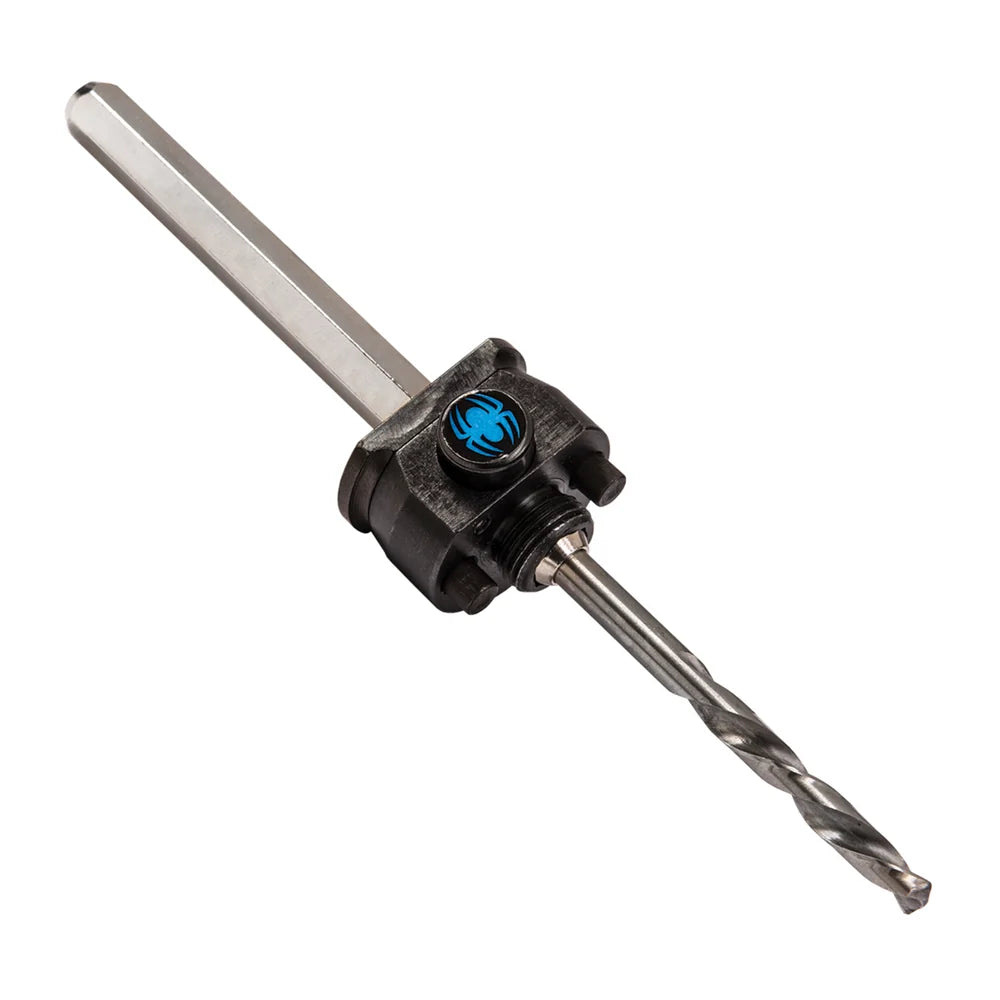 SPYDER 600634P Hex10 1/2 HSS Quick Change Hole Saw Arbor Assembly Rapid Core Eject® - Edmondson Supply