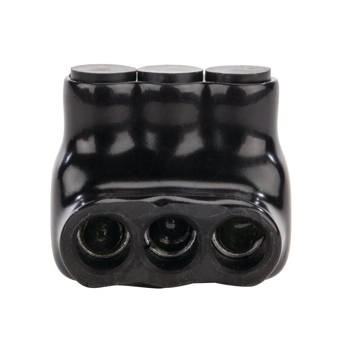 NSI IPL4-3B Polaris 3-Port Black Multi-Tap Pre-Insulated Connector, 4 AWG -14 AWG - Edmondson Supply