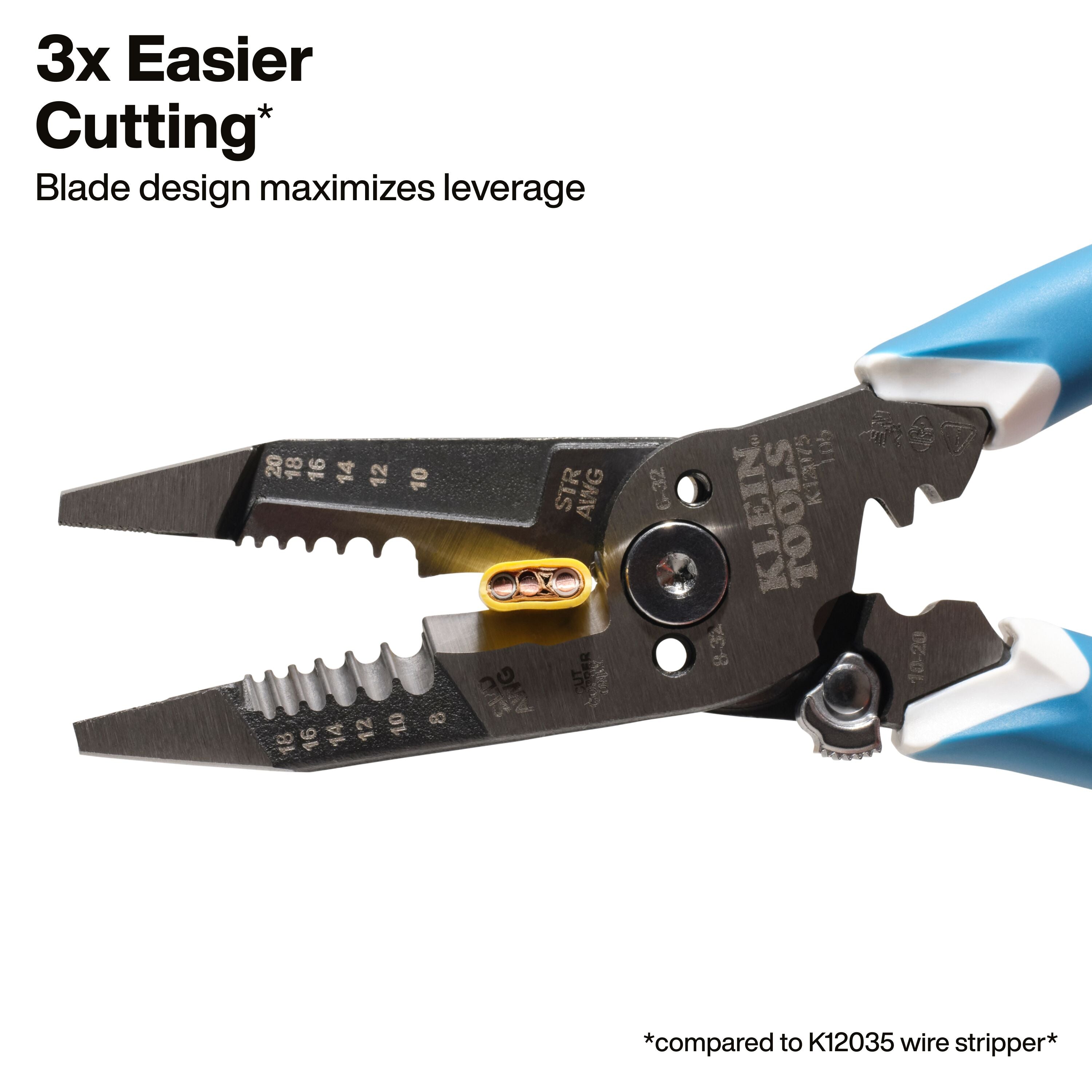 Klein Tools K12075 Slim-Forged Wire Stripper / Cutter - Edmondson Supply