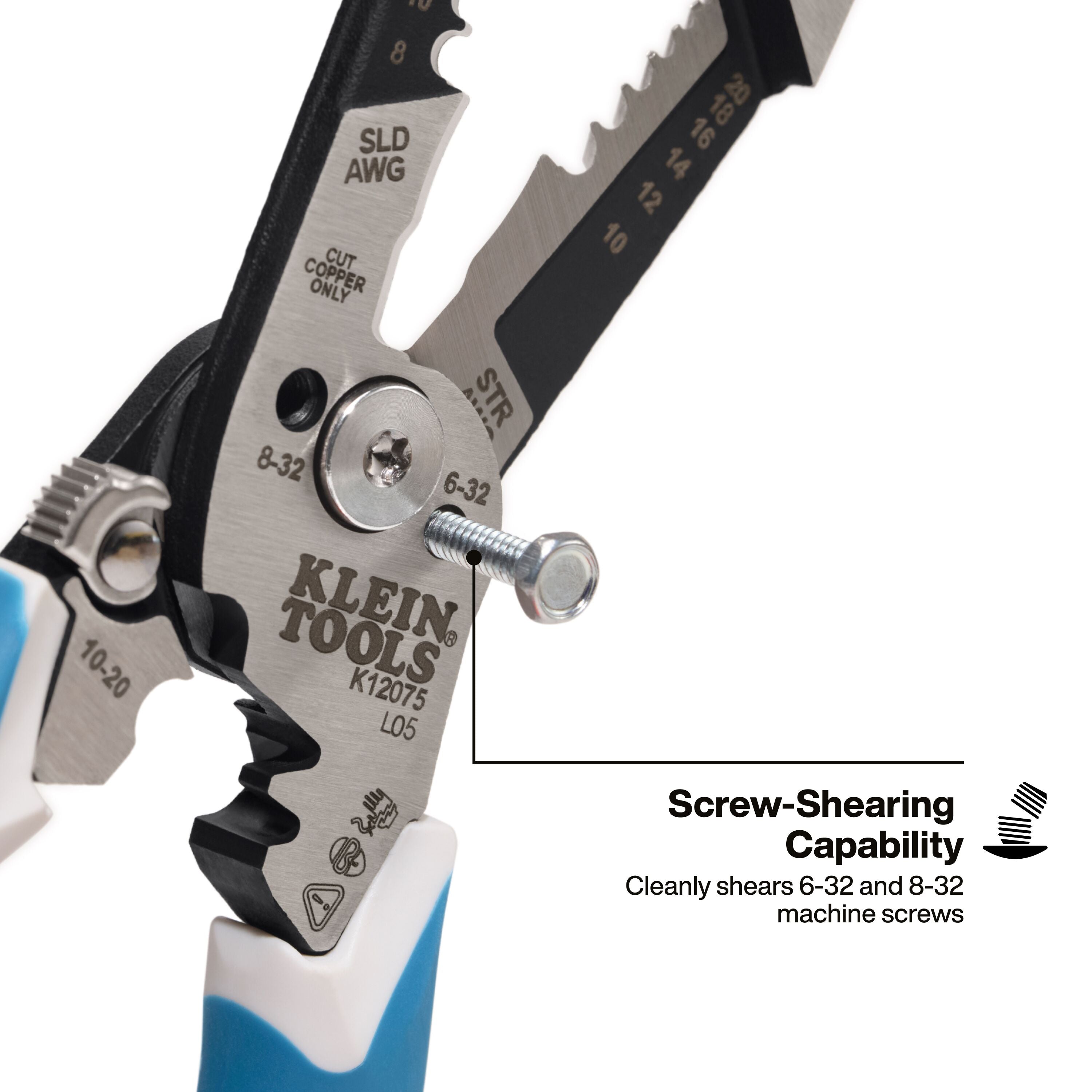 Klein Tools K12075 Slim-Forged Wire Stripper / Cutter - Edmondson Supply