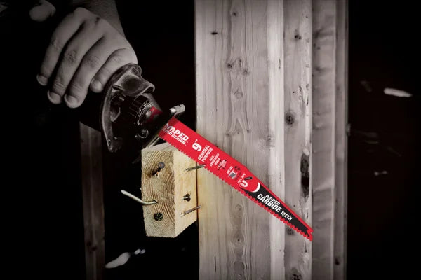 Diablo Tools DS0609CGPA3 6" 6/9TPI AMPED™ Demo Demon™ Carbide Teeth Reciprocating Saw Blades for General Purpose Cuts - Edmondson Supply