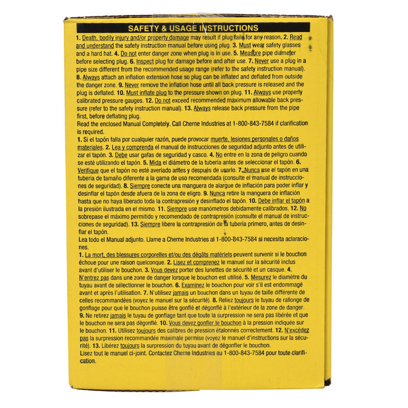 Cherne® 041394 10" Test-Ball® Plug, Single-Size Underground - Edmondson Supply