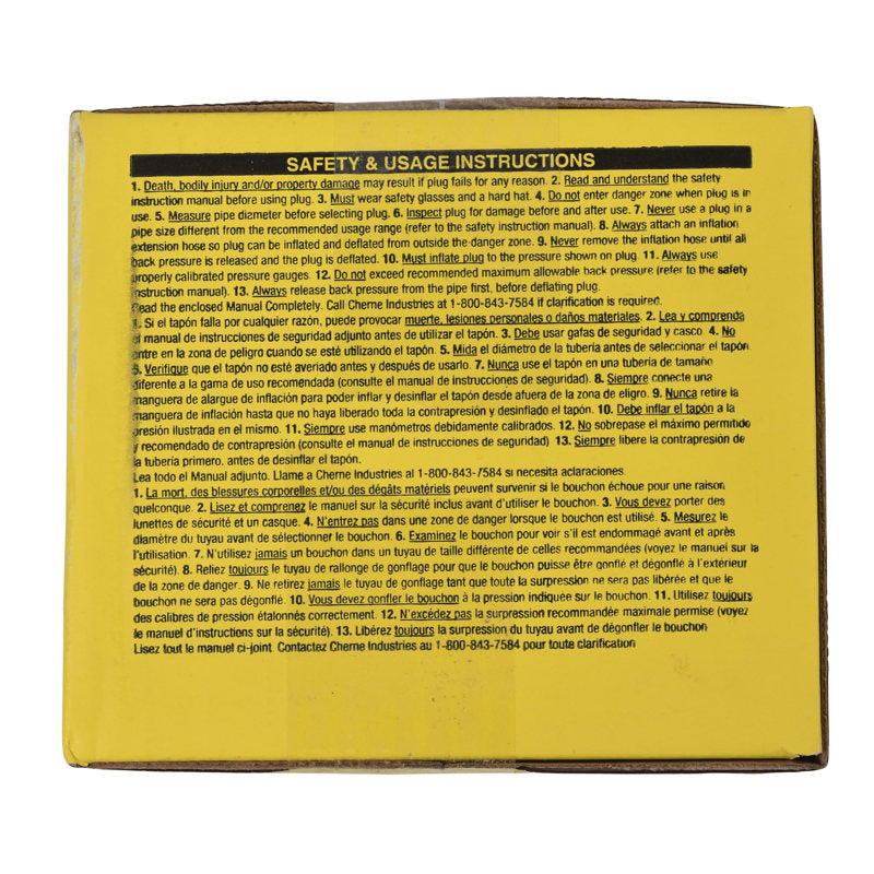 Cherne® 240038 3 IN. TEST-BALL® PLUG - Edmondson Supply