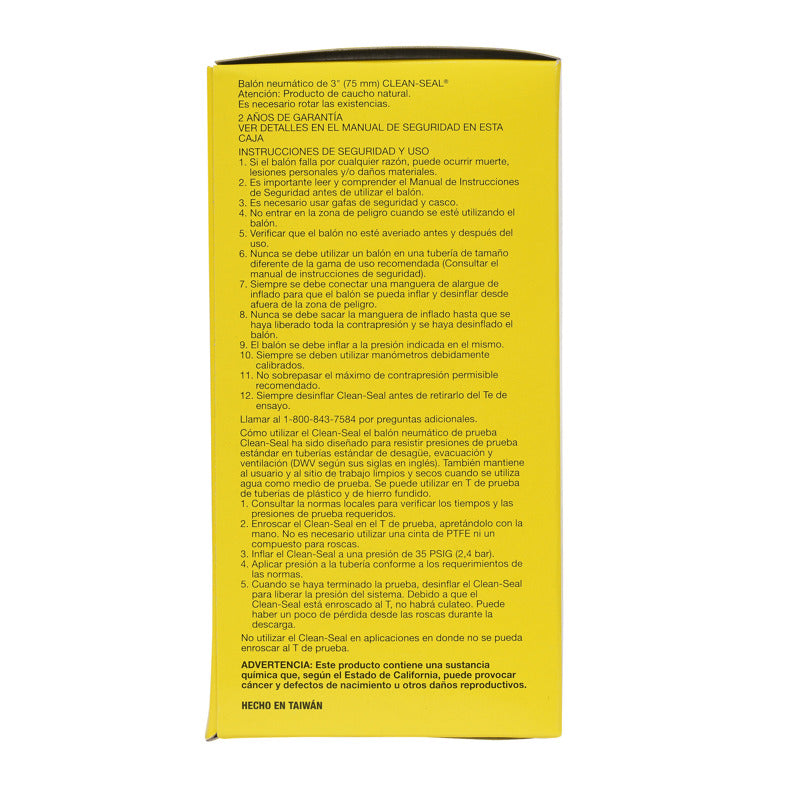 Cherne® 271713 3 IN. CLEAN-SEAL® PLUG - Edmondson Supply