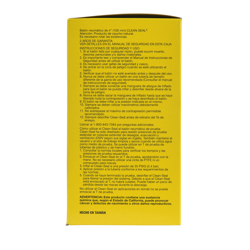 Cherne® 271721 4 IN. CLEAN-SEAL® PLUG - Edmondson Supply
