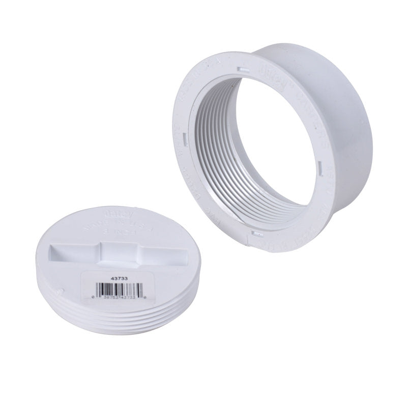 Oatey® 43733 All Plastic Snap-In Cleanout Assembly - 4 inch - Edmondson Supply