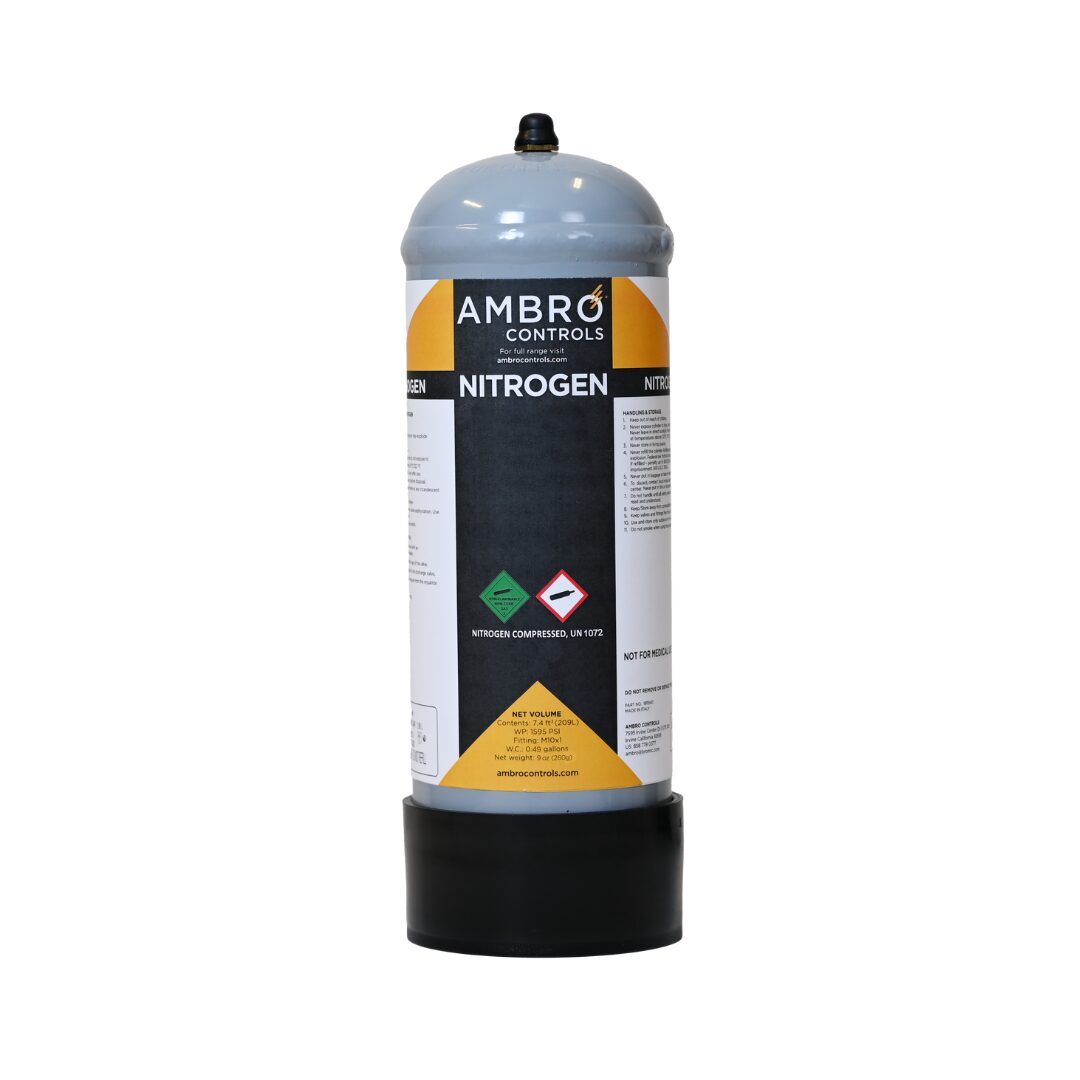 Ambro Controls 1811560 Disposable Nitrogen Cylinder for Nitrogen Purging Kit, 1.9L - Edmondson Supply