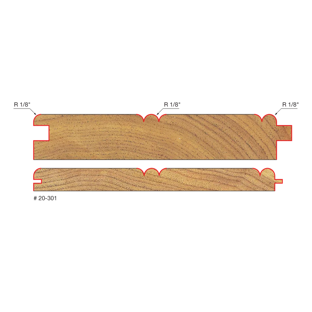 Freud 20-301 1/8" Radius Beadboard Bit System - Edmondson Supply