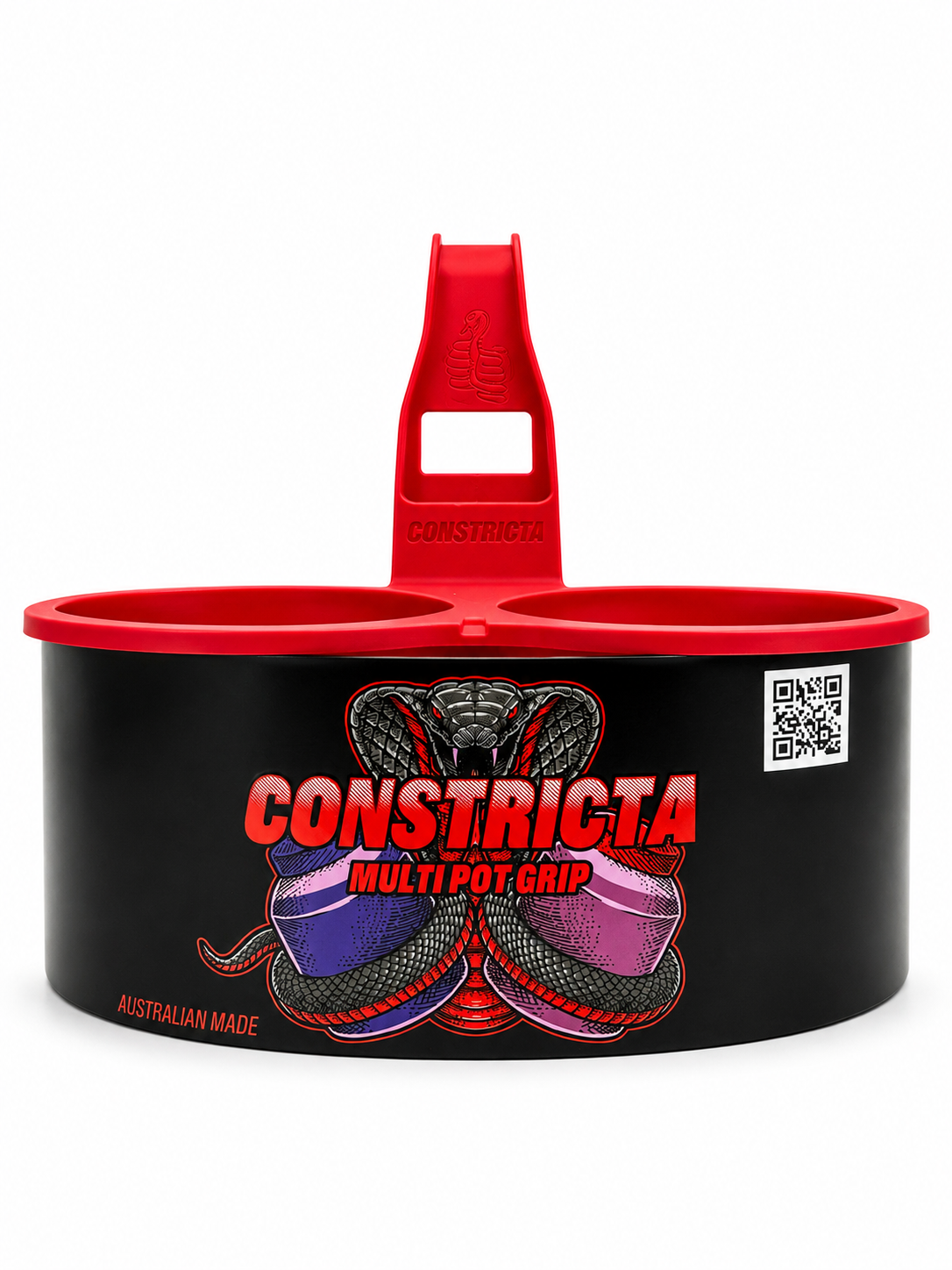 Rebend Industries Constricta Multi Pot Grip Glue & Primer Caddy, Red - Edmondson Supply