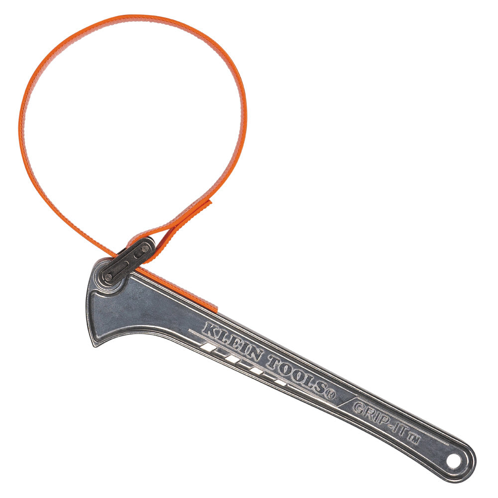 Klein Tools S12HB Grip-It™ Strap Wrench, 1-1/2 to 5-Inch, 12-Inch Handle - Edmondson Supply