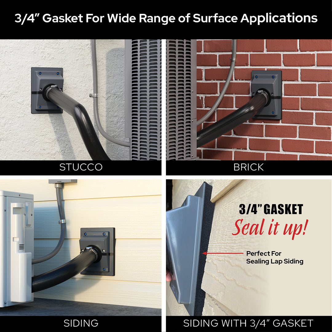 Airex TRS-675G-72C-B PRO-SYSTEM RETROFIT KIT for 5/8" - 7/8" Line Sets with 3/4" Wall Insulation, Gray/Black (TITAN OUTLET & E-FLEX GUARD) - Edmondson Supply