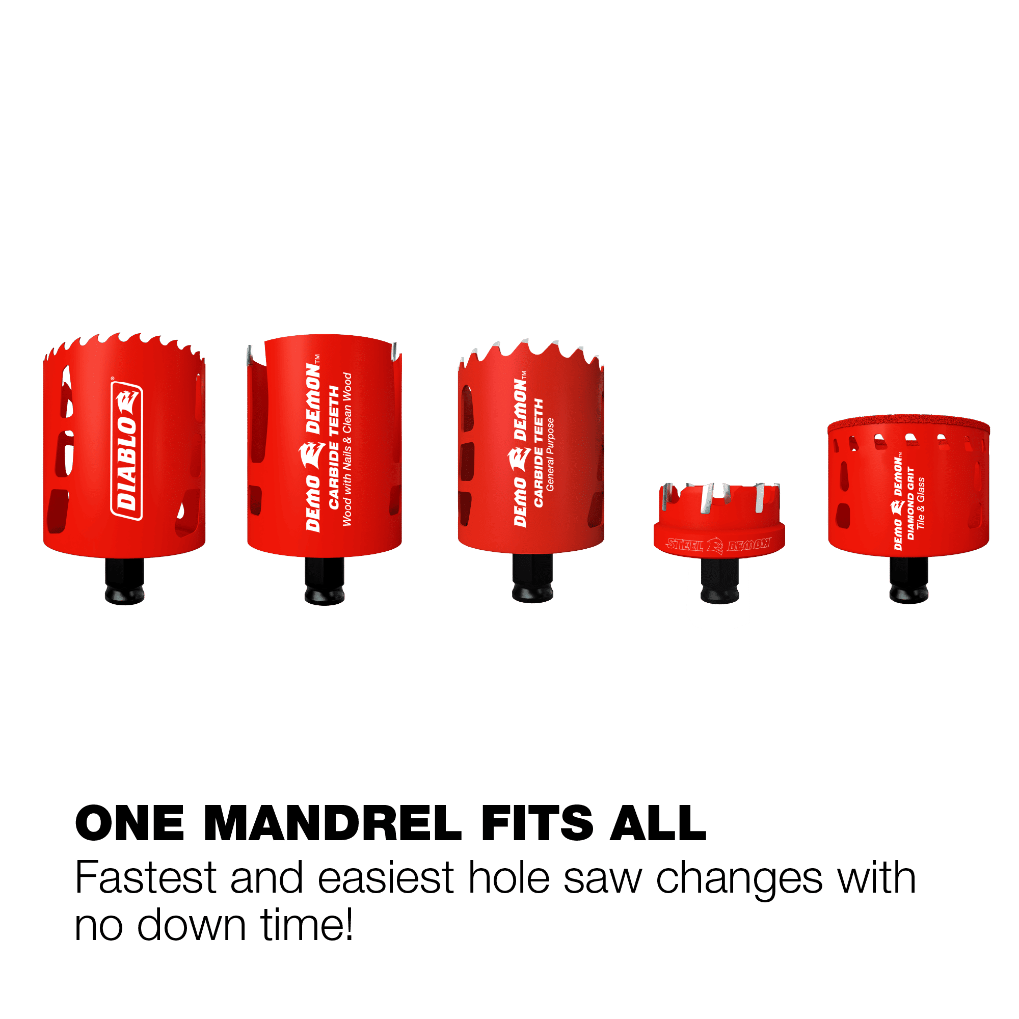 Diablo Tools DHSARD500 7/16" Snap-Lock Demon™ Mandrel System - Edmondson Supply