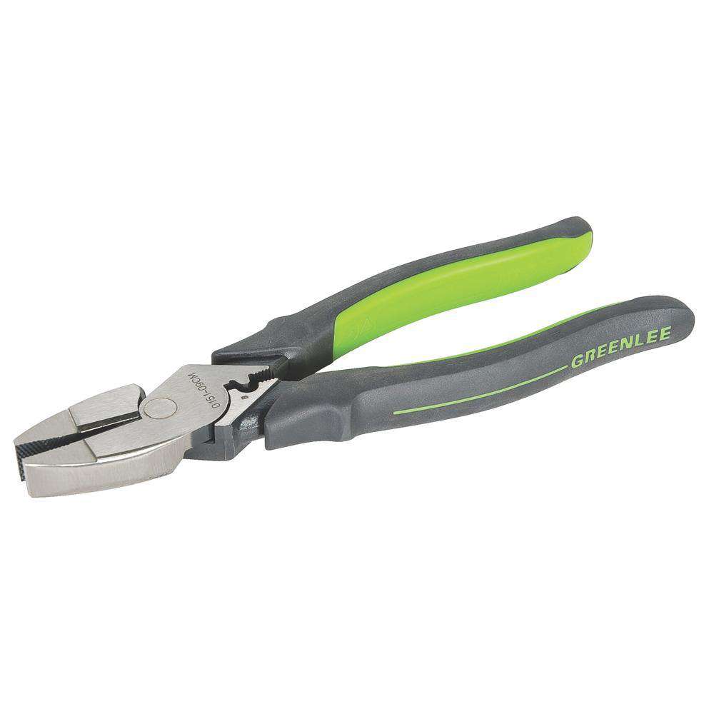 Greenlee 0151-09CM 9" High-Leverage Side-Cutting Pliers, Molded Handle - Crimping - Edmondson Supply