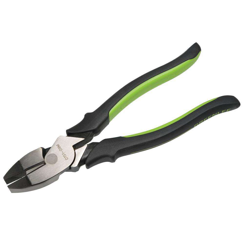 Greenlee 0151-09M 9" High-Leverage Side-Cutting Pliers, Molded Handle - Edmondson Supply