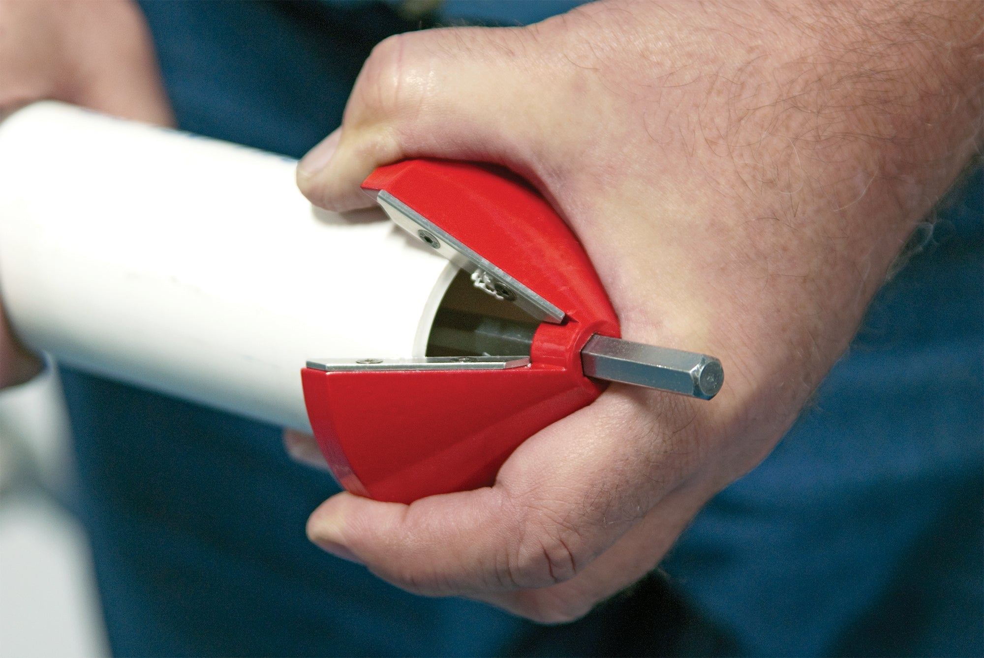 Reed Mfg PDEB250 Cone Chamfer Tool, Drill Powered or Manual - 3/4" - 2-1/2" - Edmondson Supply