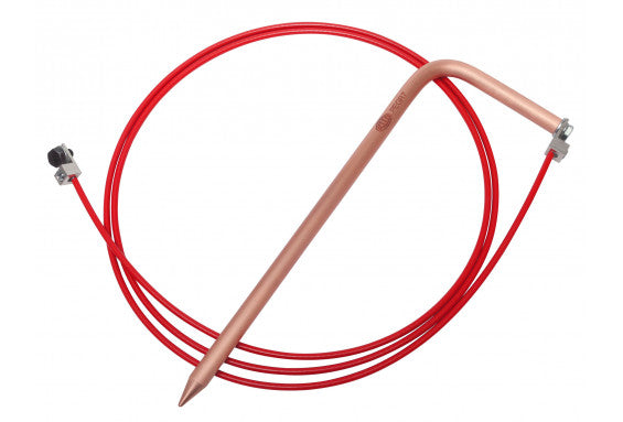 Reed Mfg PEGR7 Static Grounding Device with Set Screw Lugs, 7 foot Cable - Edmondson Supply