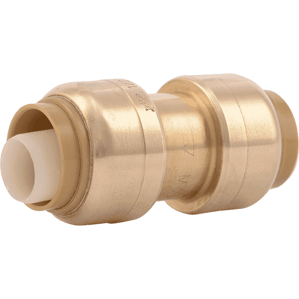 SharkBite U006LF 3/8" (1/2"OD) x 3/8" (1/2" OD) Brass Push Coupling - Edmondson Supply