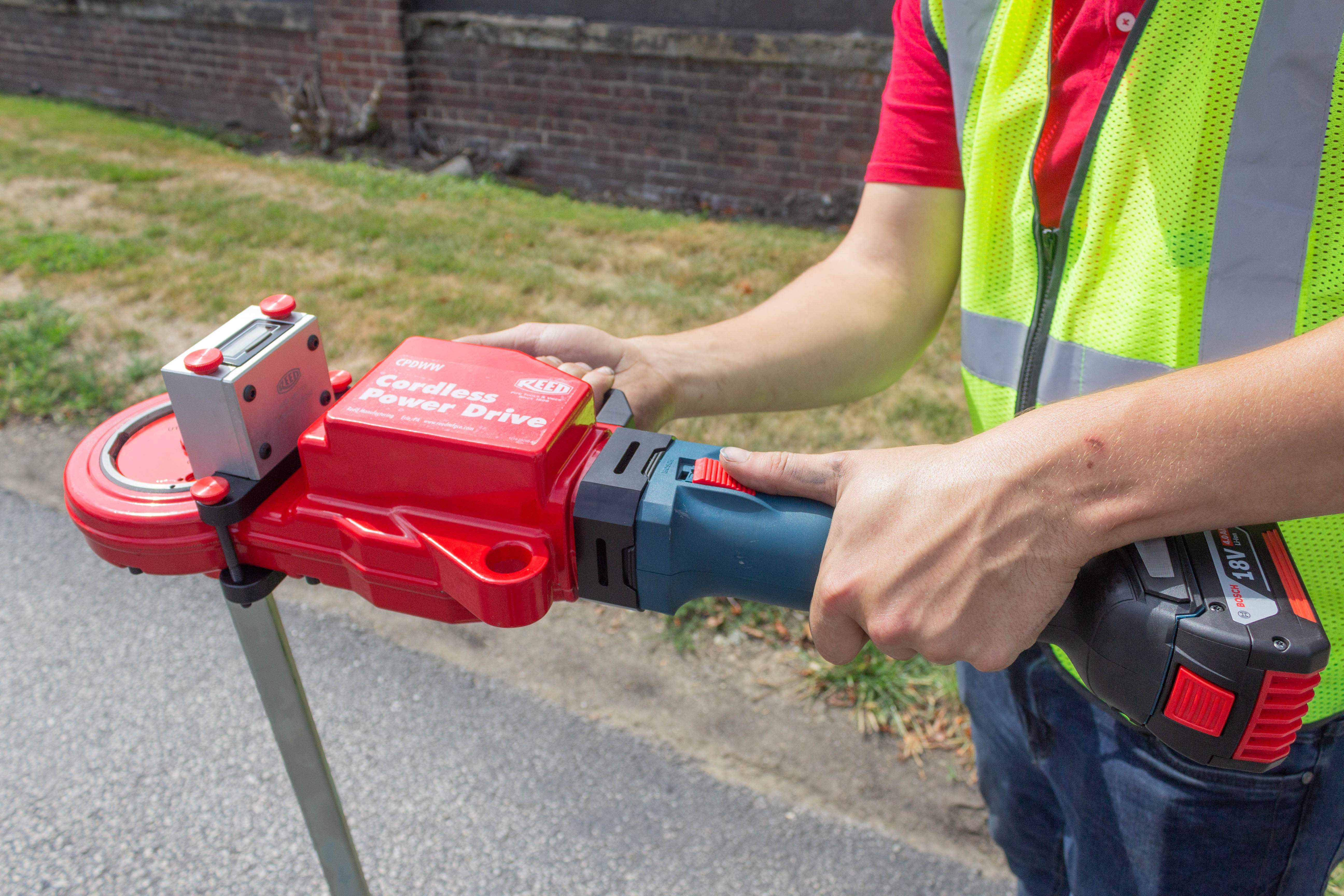 Reed Mfg CPDWW Cordless Power Drive for Waterworks (Tool Only) - Edmondson Supply