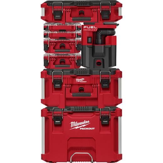 Milwaukee 0970-20 M18 FUEL™ PACKOUT™ 2.5 Gallon Wet/Dry Vacuum - Edmondson Supply