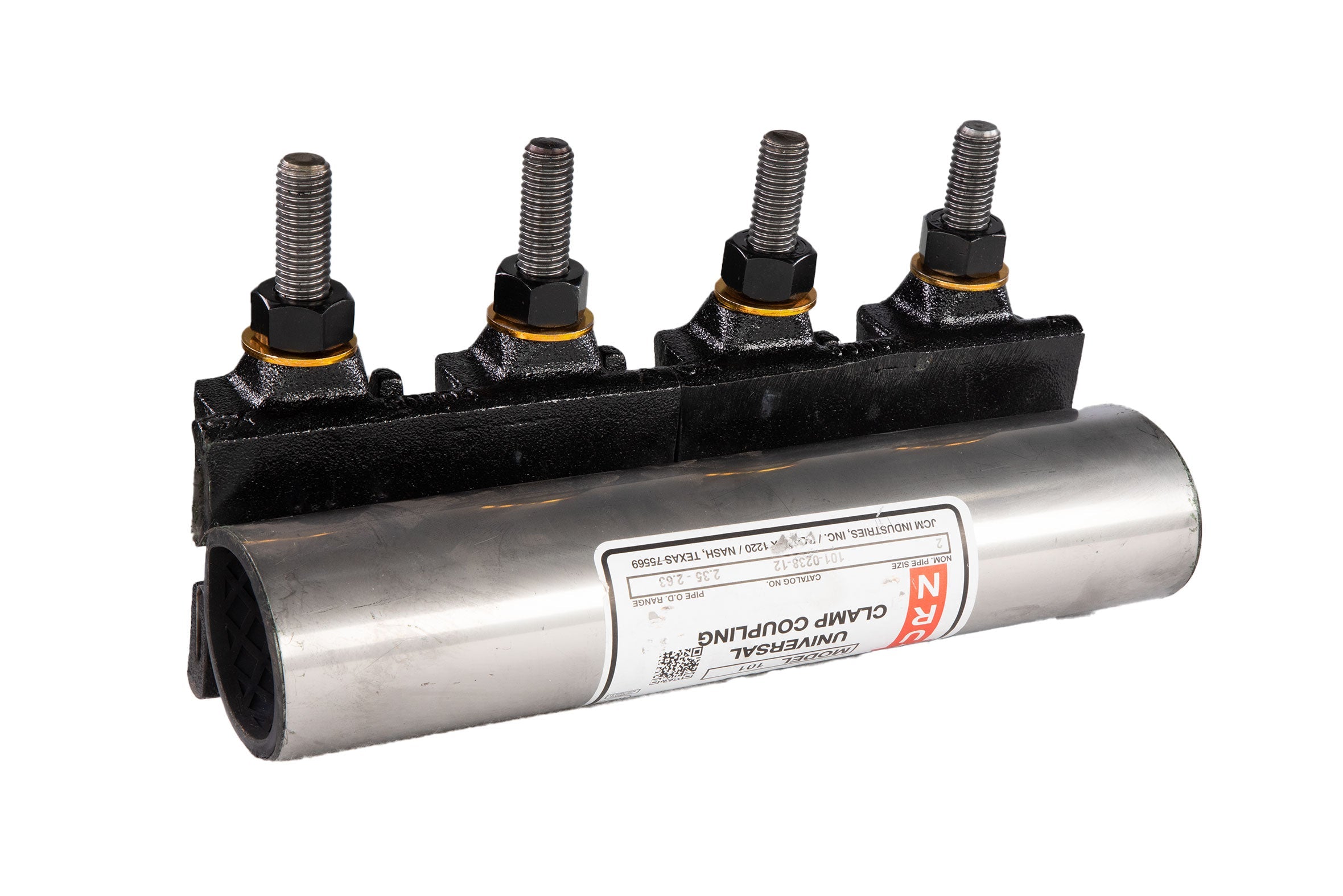 JCM Industries 101-0238-12 2" - 2-1/2" x 12" Universal Clamp Coupling - Edmondson Supply