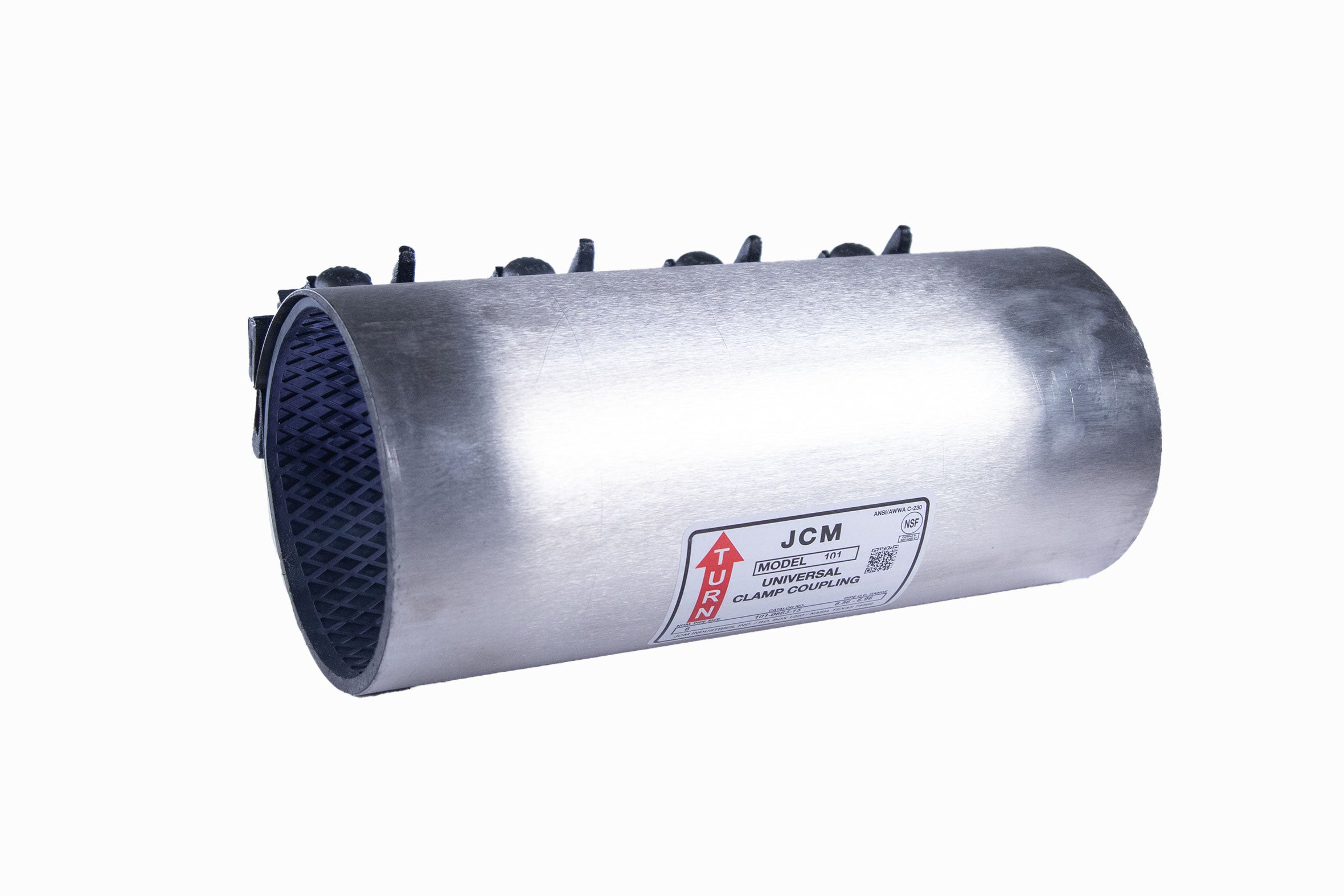JCM Industries 101-0350-12 3" x 12" Universal Clamp Coupling - Edmondson Supply