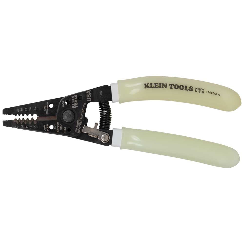Klein Tools 11055GLW High-Visibility Klein-Kurve® Wire Stripper / Cutter - Edmondson Supply
