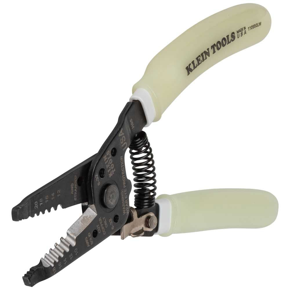 Klein Tools 11055GLW High-Visibility Klein-Kurve® Wire Stripper / Cutter - Edmondson Supply