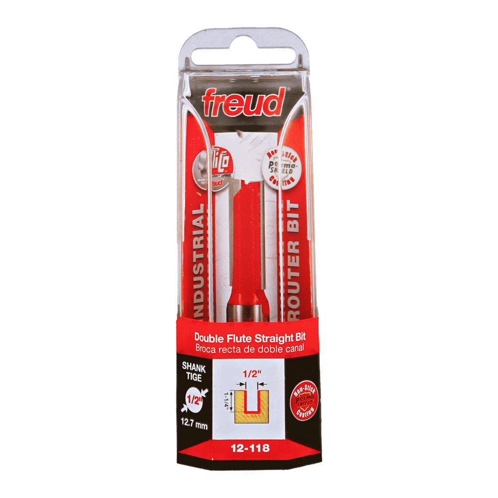 Freud 12-118 1/2" Double Flute Straight Bit - Edmondson Supply