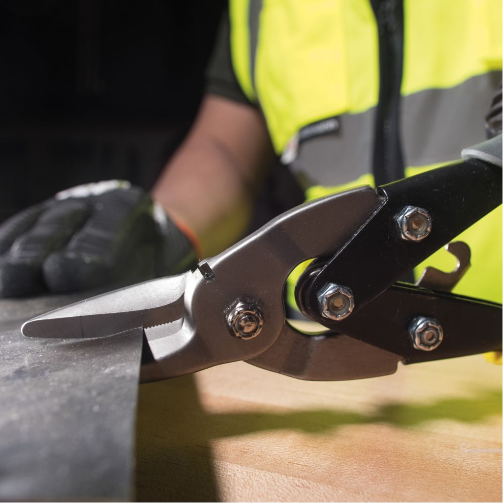 Klein Tools 1202S Aviation Snips with Wire Cutter, Straight - Edmondson Supply