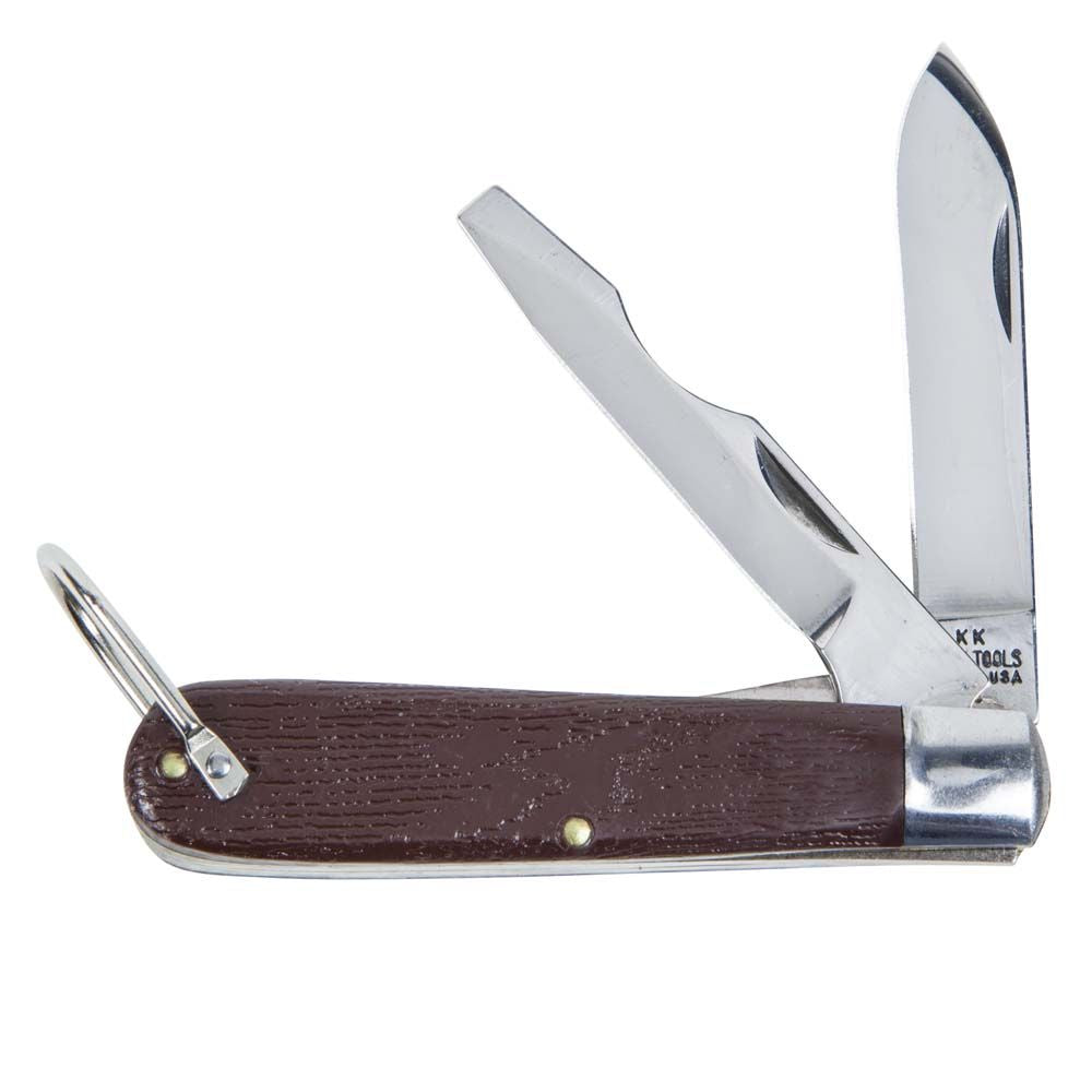 Klein Tools 1550-2 2 Blade Pocket Knife, Steel, 2-1/2-Inch Blade - Edmondson Supply