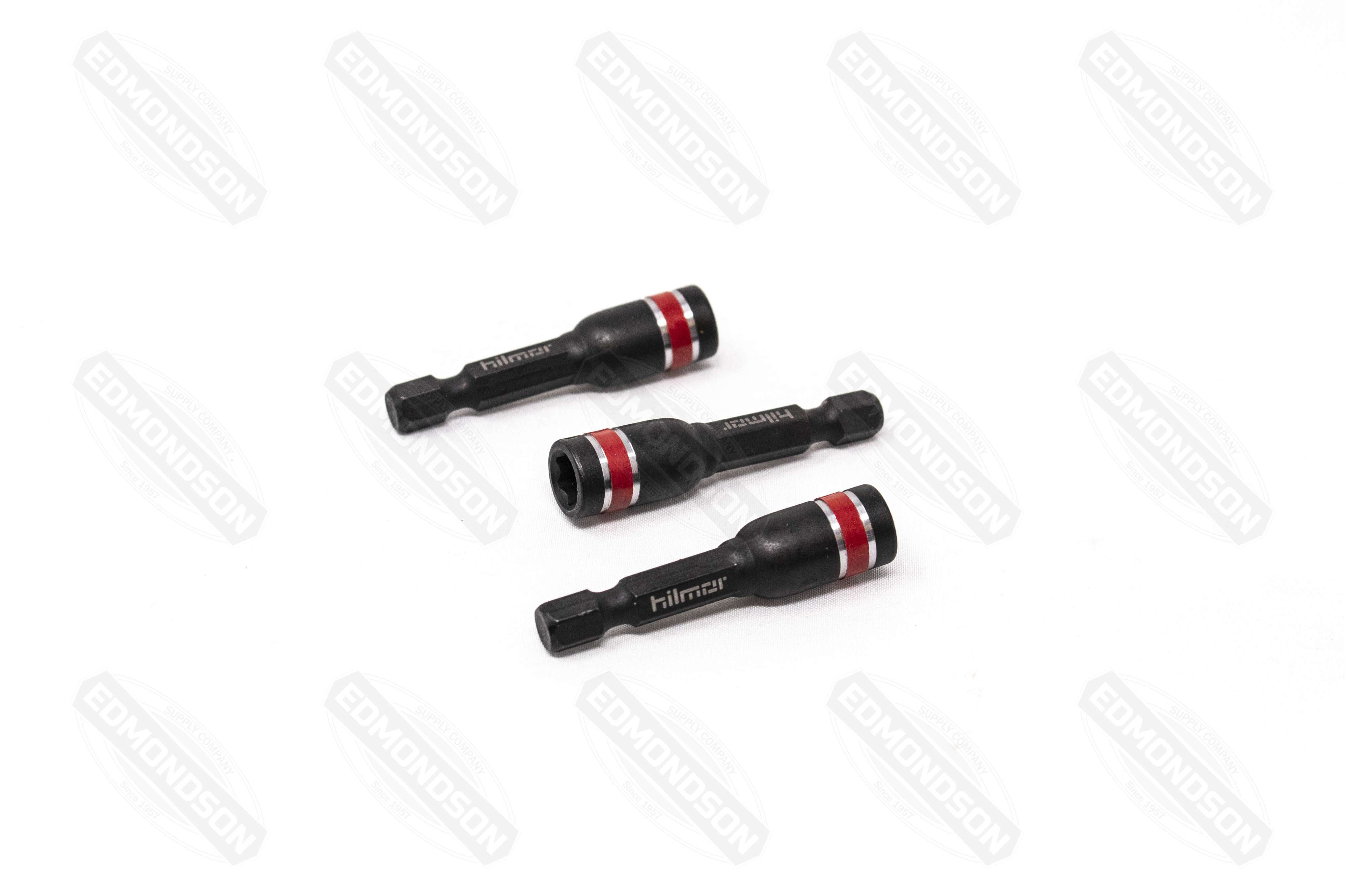 Hilmor 1885435 MNS14178 1/4" X 1-7/8" Magnetic Nutsetter 3-Pack - Edmondson Supply