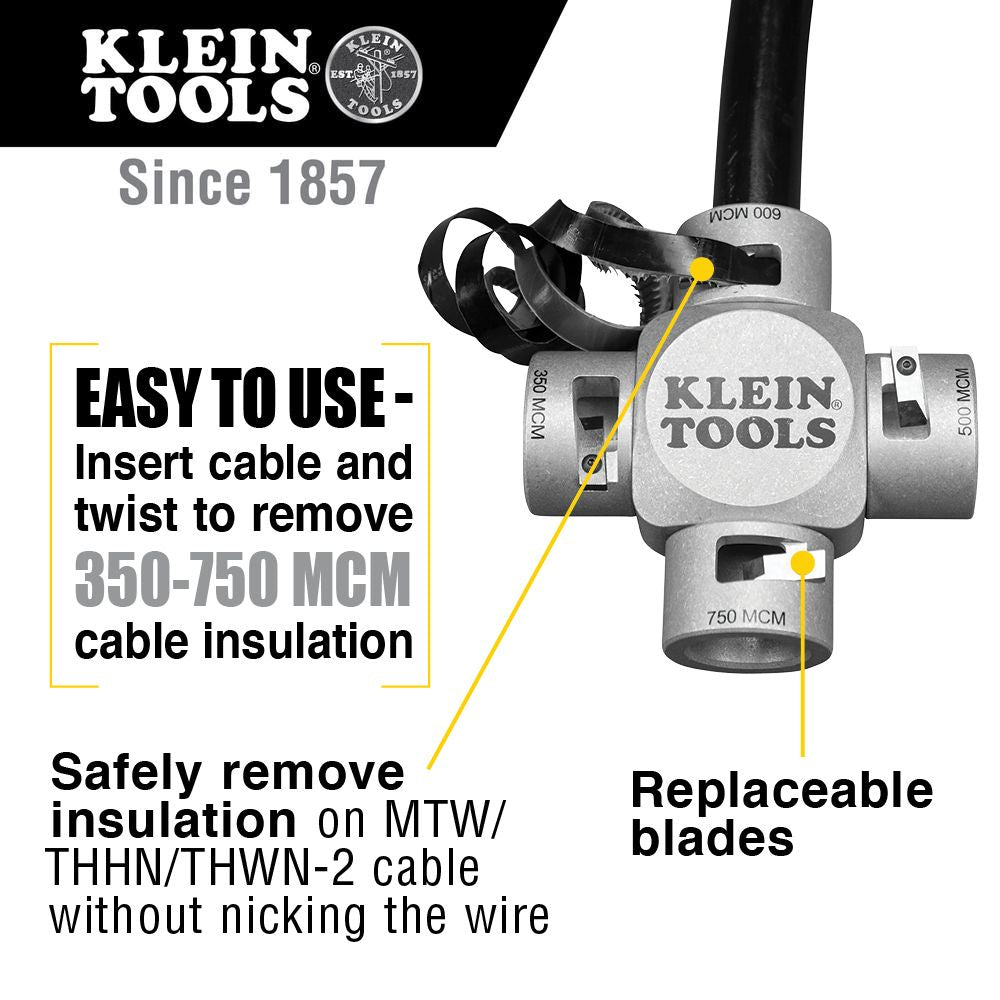 Klein Tools 21050 Large Cable Stripper (750 - 350 MCM) - Edmondson Supply