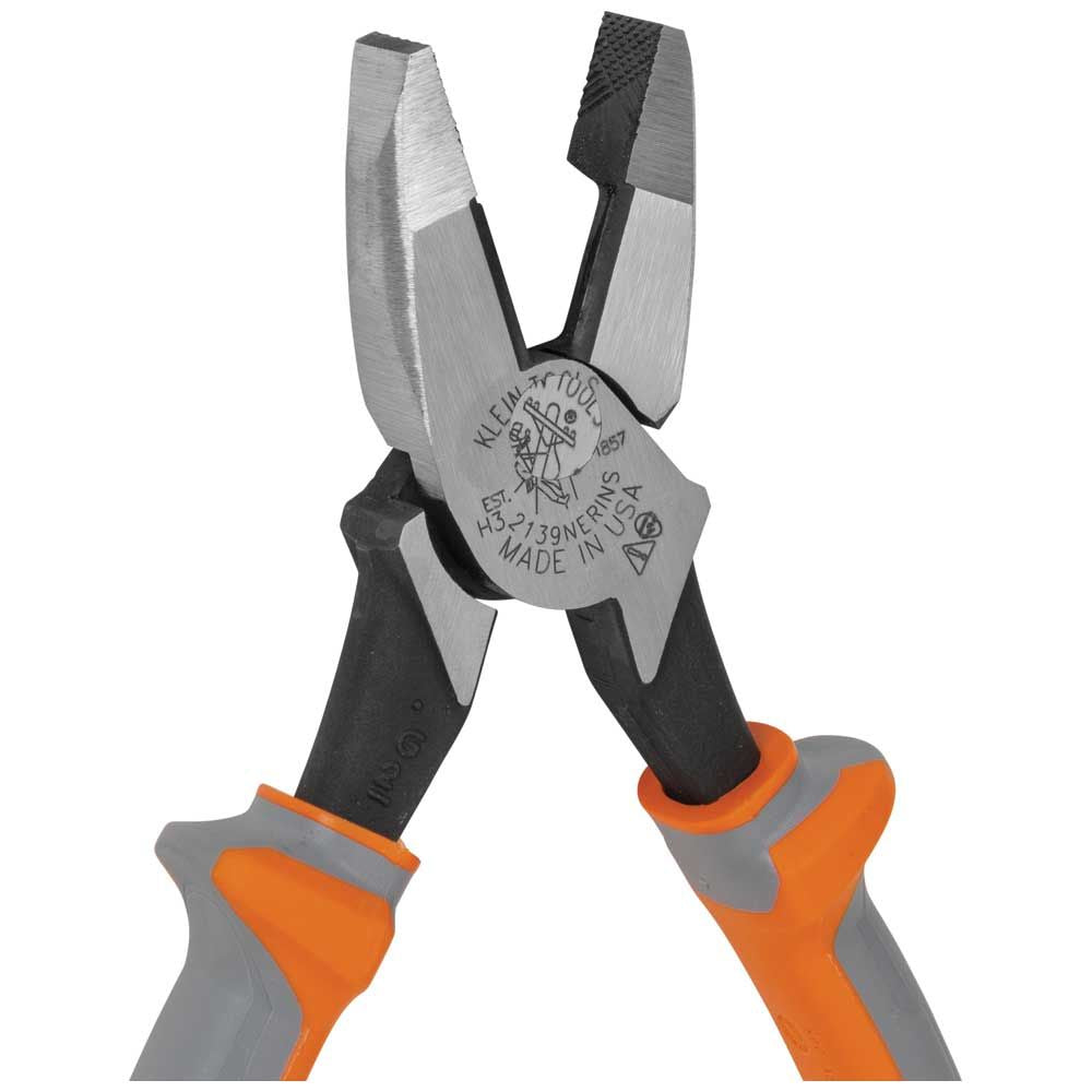 Klein Tools 2139NERINS Insulated Pliers, Side Cutters, 9-Inch - Edmondson Supply