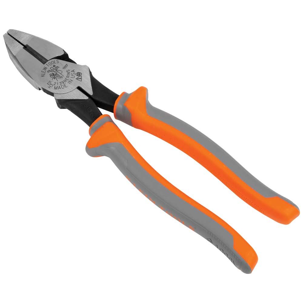 Klein Tools 2139NERINS Insulated Pliers, Side Cutters, 9-Inch - Edmondson Supply
