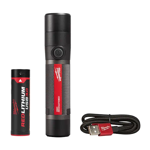 Milwaukee 2160-21 USB Rechargeable 800L Compact Flashlight - Edmondson Supply