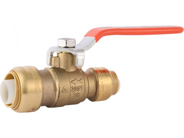 SharkBite 22973LF 3/4" x 1/2" Brass Push Reducing Ball Valve - Edmondson Supply